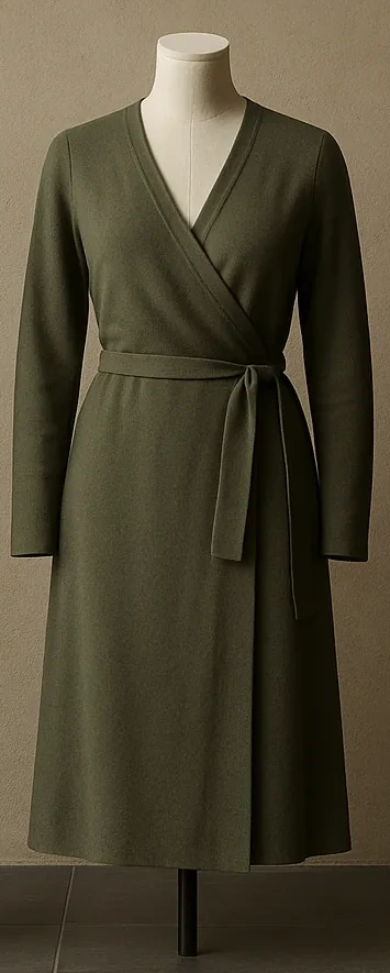 Wickelkleid Oliv